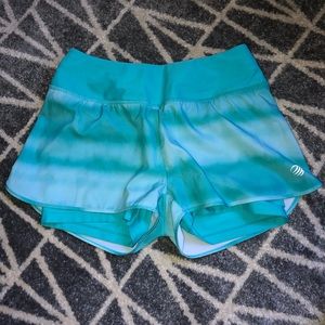 MPG teal running shorts